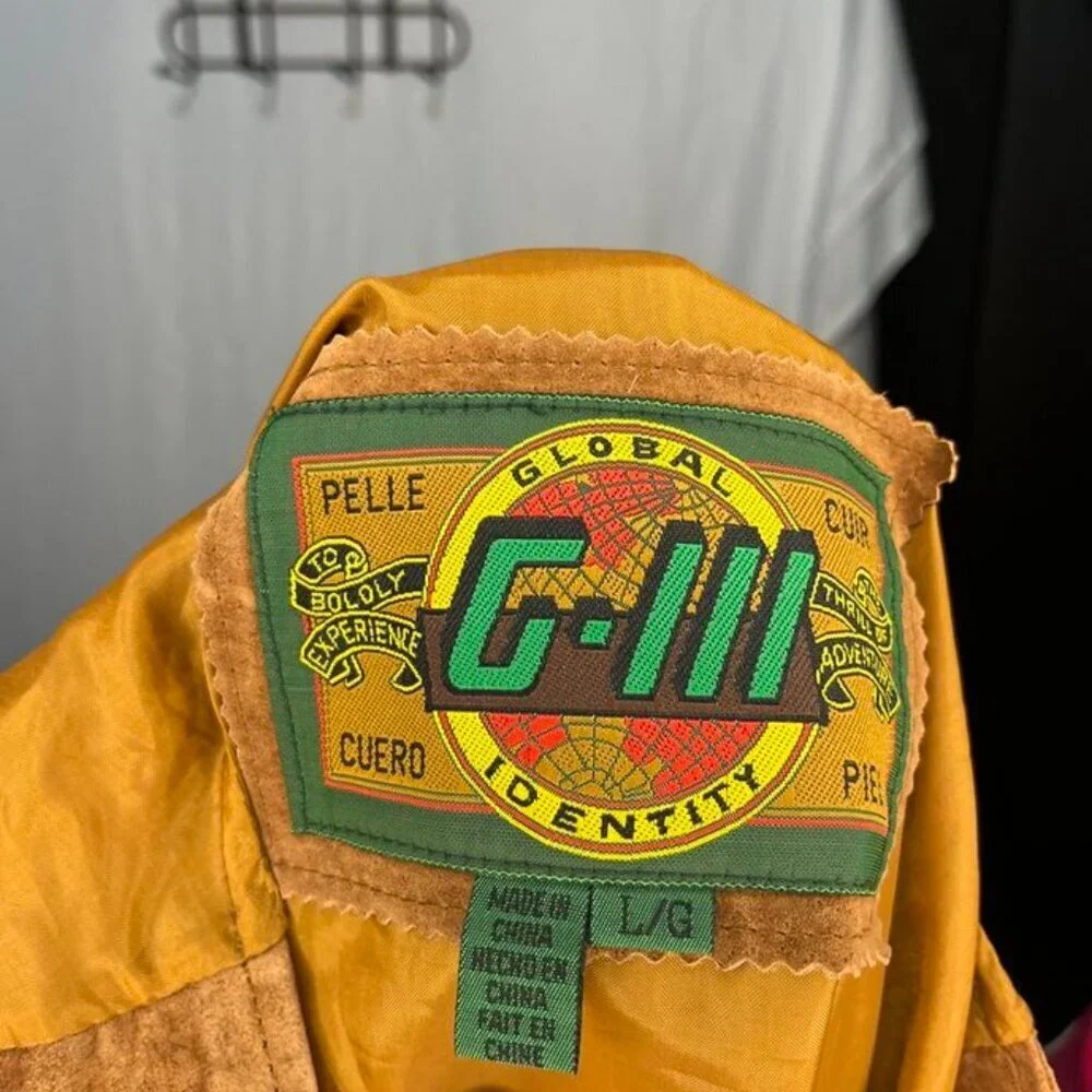 Vintage Global Identity G-III Leather Vest – Size L/G – Good Condition